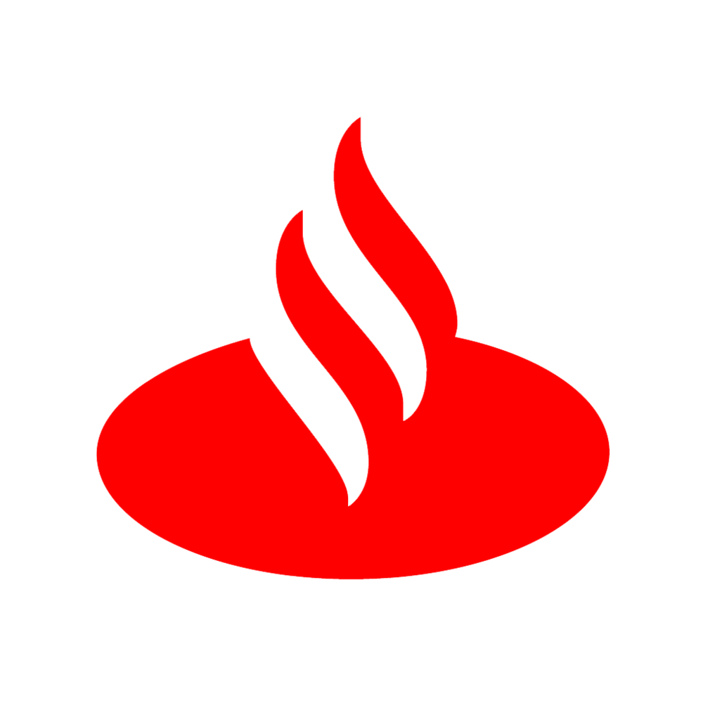 Logo de Banco Santander para sorteos millonarios